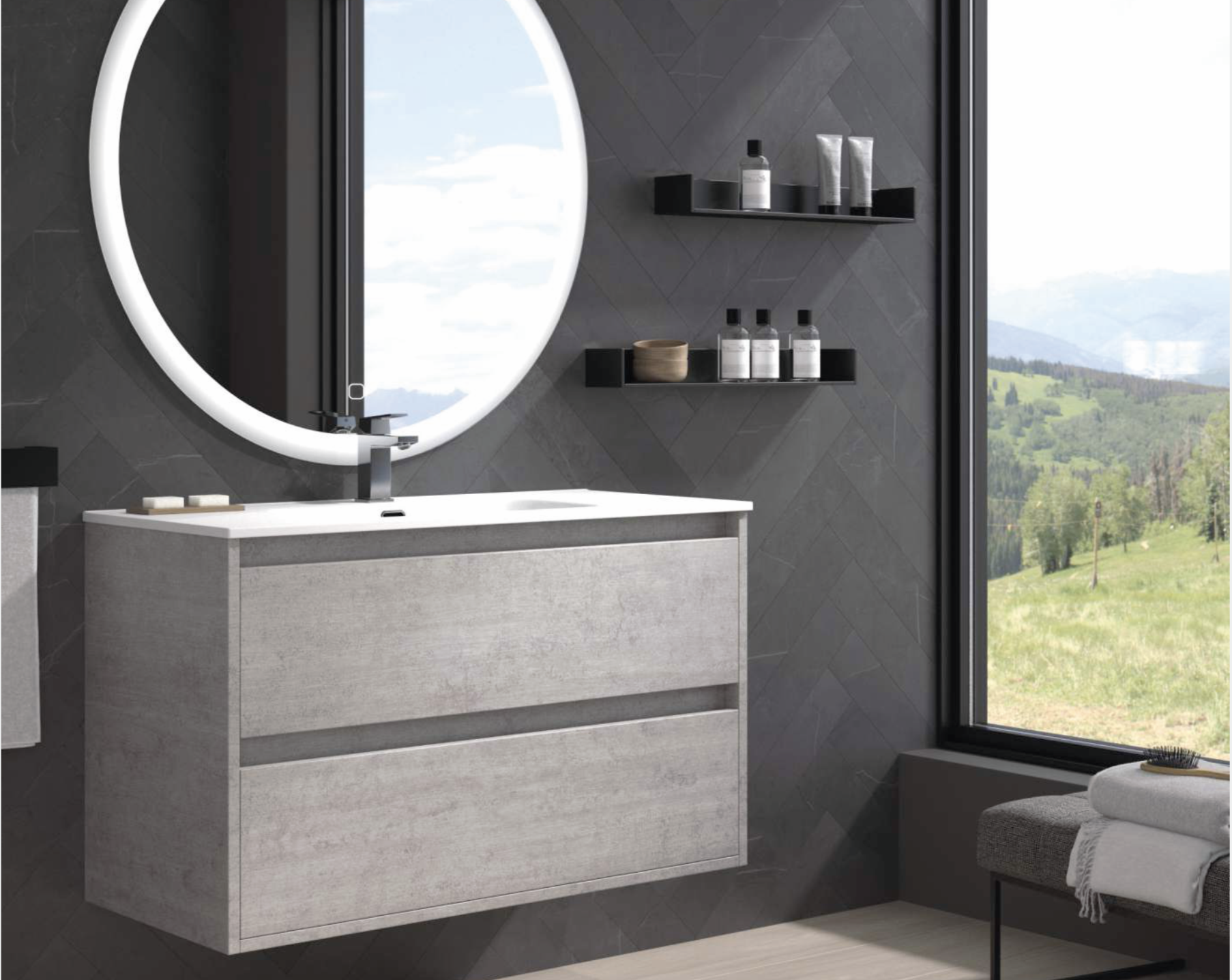 Mueble de baño Victoria Suspendido modular 1 cajón - Bricomoraleja