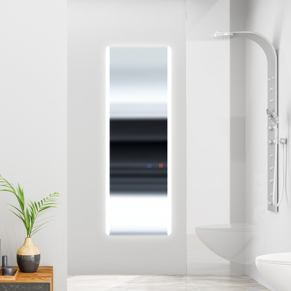 Espejo de baño con Luz Led Twin 80x100 Vertical con Antivaho Índice Protección IP44 Espejo Moderno baanio de iluminación Led para Baño Espejo de Pared Recibidor o Dormitorio de Fácil Montaje 