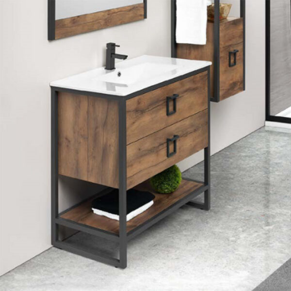 Mueble de Baño Suspendido con Lavabo Cerámico Berlín, 420,00 €