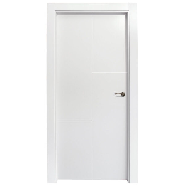 Puertas Lacadas Blancas de Interiores Mod. 6 Rayas