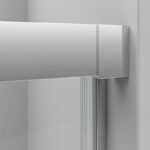 Mampara De Ducha Frontal 2 Cristales Fijos + 1 Cristal Puerta. Luxury 900 - Imagen 3