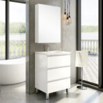 Mueble de baño Diana de 3 cajones con patas - Imagen 2