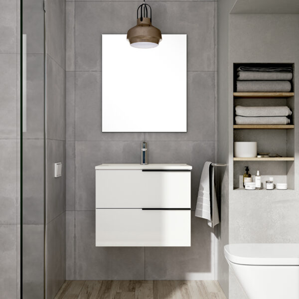 Mueble de Baño Suspendido con Lavabo Cerámico Berlín, 420,00 €