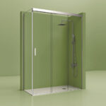 Mampara De Ducha Fijo Lateral. Trébol 400
