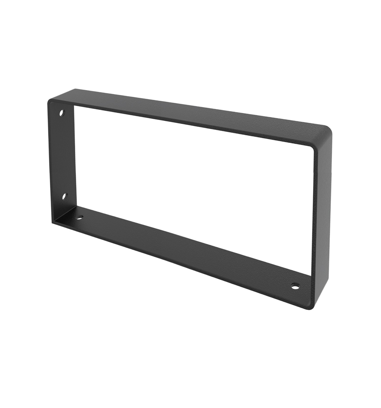 Soporte para balda de cristal - negro anodizado