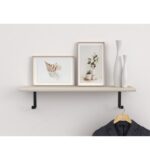 Soporte balda negro 18x14cm percha - Imagen 4