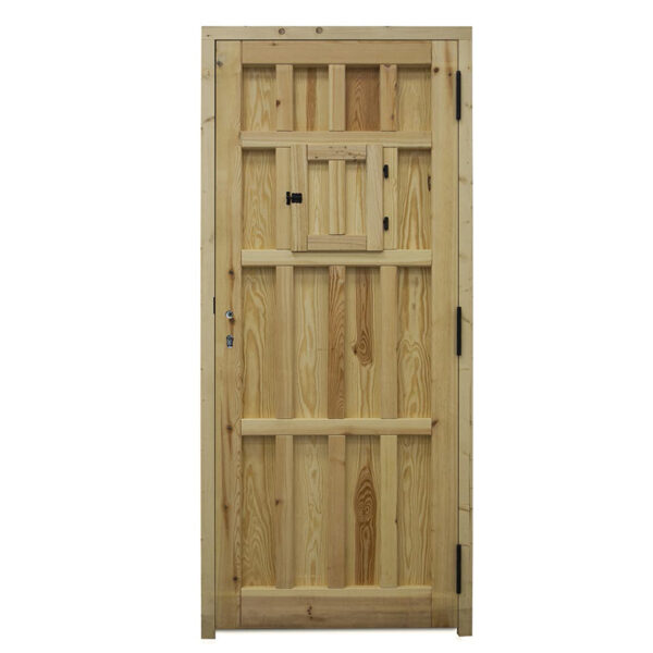 Puerta de entrada de pino