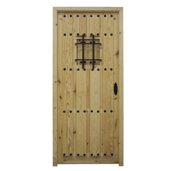 Puerta de entrada de pino