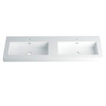 Lavabo Urban 120 2 Senos Blanco Carga Mineral