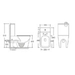 Inodoro Lotto Negro Mate Salida Dual - Imagen 5