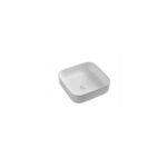 Lavabo Ceramica Sobrepuesto Chiara Matt White