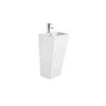 Lavabo Ceramica De Pie Fiorella White