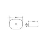 Lavabo Ceramica Sobrepuesto Greta White - Imagen 2