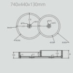 Lavabo Solid Sobre Encimera Agata - Imagen 2