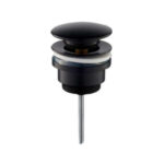 Válvula Desagüe Clic Clac Negro Lavabo/Bidé