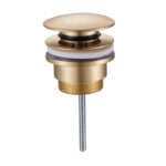 Válvula Desagüe Clic Clac Oro Cepillado Lavabo/Bidé