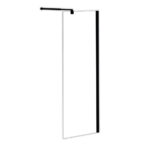 Mampara Fija Davos 120cm Perfil Negro