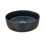 Lavabo Ceramica Sobrepuesto Emma Negro Mate