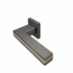 Roseta Para Puerta De Interior Mykonos Niquel Satinado+Blanco - Imagen 3