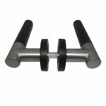 Roseta Para Puerta De Interior Naxos Cromo Satinado+Negro Mate - Imagen 4