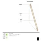 Puerta de Interior Blanca 4 Rayas - Imagen 2