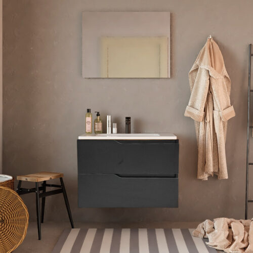 mueble de baño level negro