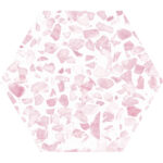 Riazza Hexagon Pink Mate 23x27cm