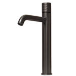 Grifo Lavabo Diamont Alto Gris