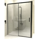 Mampara De Baño Frontal Gomera Negra