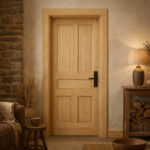 Puerta Interior Aneto Pino Herraje Negro - Imagen 3