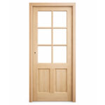 Puerta Interior Aneto Pino Herraje Negro - Imagen 2