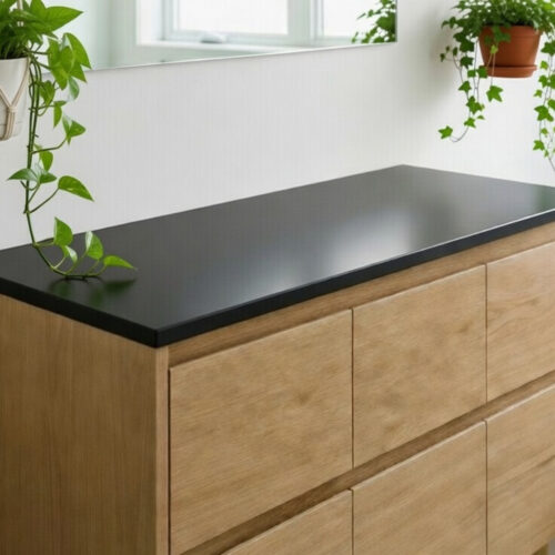 encimera zoe negra mate