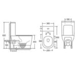 Inodoro Azalea Blanco Salida Dual - Imagen 3