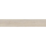 A single light wood floor plank running horizontally across a white background, like a decorative strip