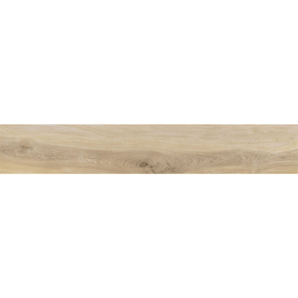 Light oak wood plank running horizontally across the width of the image, showing natural grain and knots in pale tones.