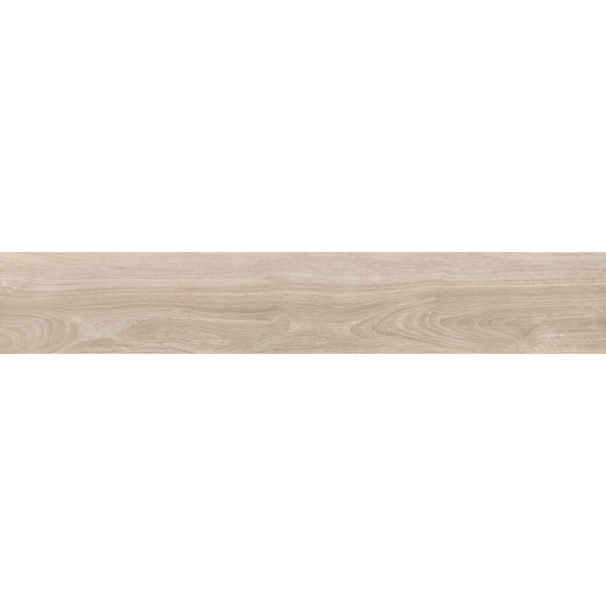 origin sand mate 20x120 A single light oak wood plank spanning the width of the image on a white background.