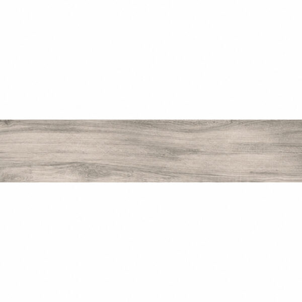 Horizontal light gray wood plank across the center of a white background.