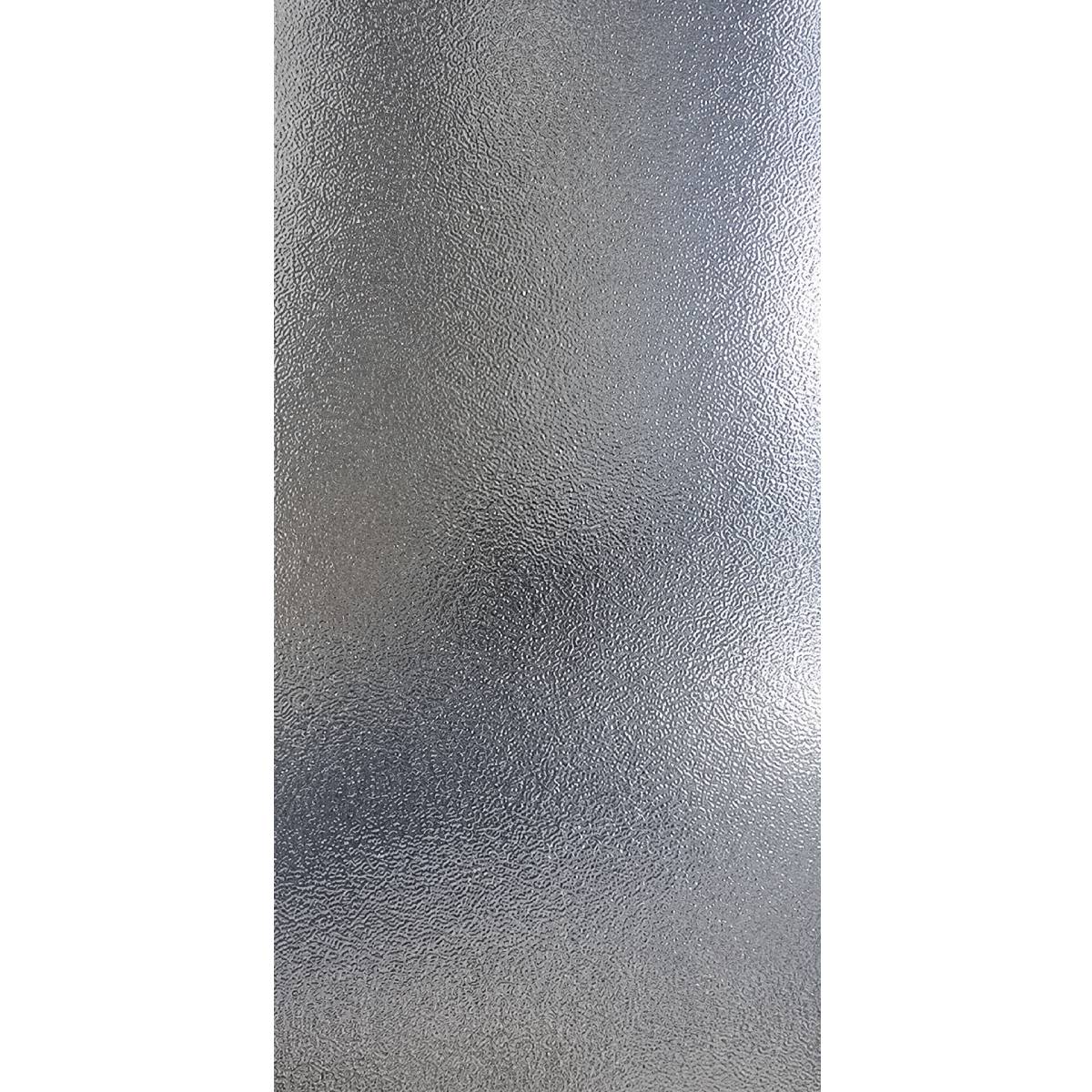 panel decoración aqua Textured frosted glass panel with a gray, pebbled surface and diffuse light reflection across the pane.