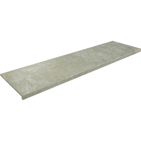 Long rectangular concrete slab with a rough textured surface, oriented diagonally across the image; likely a paving slab or stair tread.